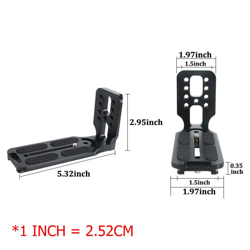 Universal L Plate Bracket for Vertical Shooting & Arca swiss Tripod 1