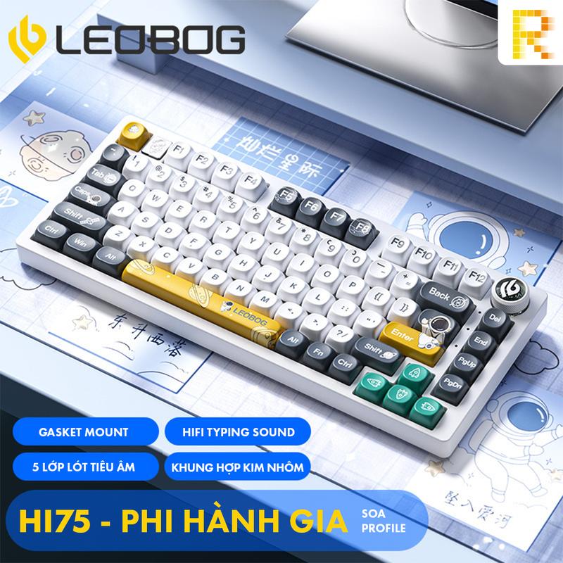 Bàn phím cơ Leobog Hi75 (Khung nhôm, Mạch Xuôi Hotswap, Led RGB, Gasket Mount)