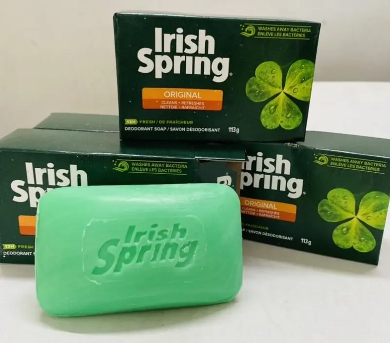 Xà Bông Cục I﻿R﻿‎IS﻿‎H S﻿‎P﻿‎RI﻿N﻿‎G Mỹ Orginal  xà bông thơm Fe﻿ll Clean And Fr﻿esh Deod﻿rant Soap 113g 1