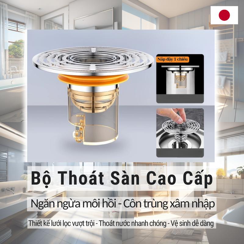 PHỄU THOÁT SÀN NGĂN NGỪA MÙI HÔI, CÔN TRÙNG VƯỢT TRỘI. 0