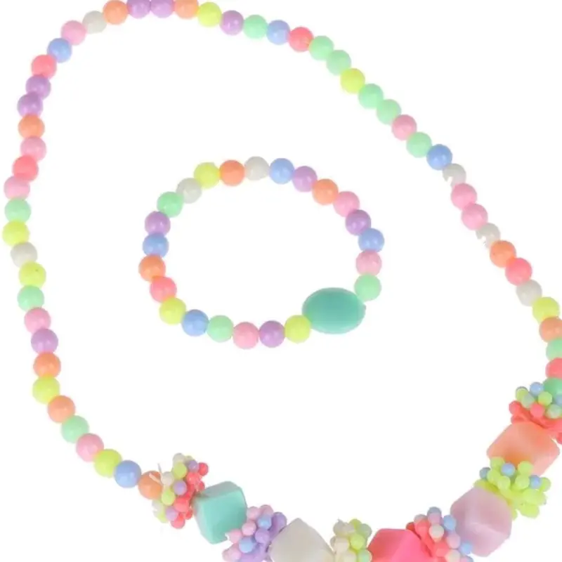 Set vòng tay + vòng cổ điệu đà nhiều sắc màu cho bé gái 3