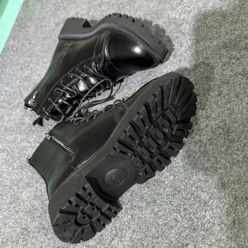 Giày Bốt Nữ Thời Trang Phong Cách Mã 330 Đế Cao 3 Phân Nhẹ Êm Thoáng Khí - Da Mềm Mại - Shoes 4