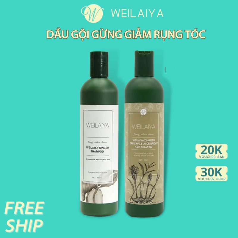  Dầu gội chiết xuất gừng Weilaiya giảm rụng tóc 400ml 