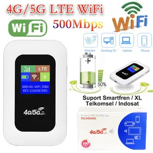 4G/5G 500Mbps 2100mAh Portable Mobile WiFi Modem 5G LTE Mobile WiFi Router support all Operator