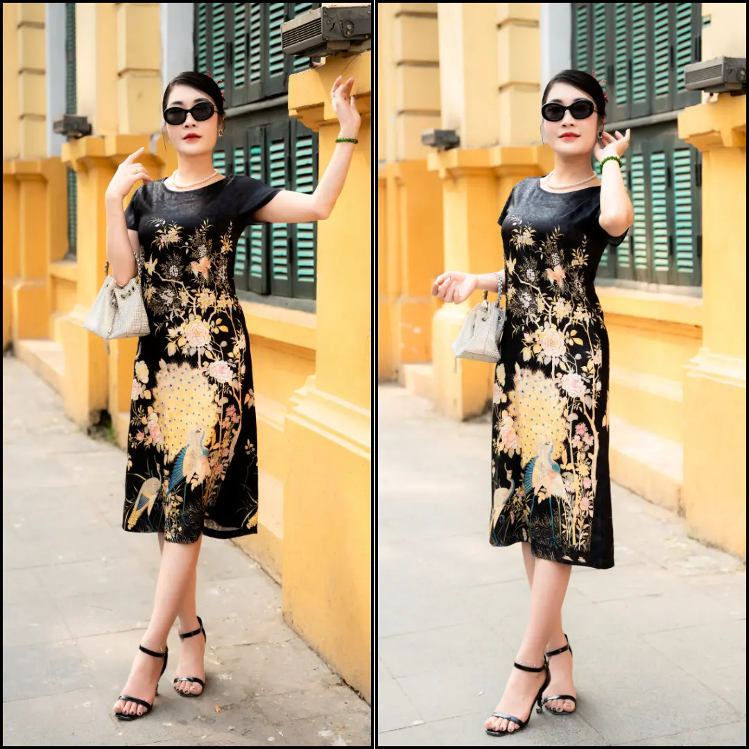 [Có BigSize]  Đầm Trung Niên Cao Cấp - Lady Amy, Chất Lụa Thái Tuấn Lụa Cao Cấp In Công Nghệ 8D Sắc Nét, Tôn Vẻ Đẹp Quý Phái, Sang Trọng, Thanh Lịch Nữ [VIP 3]