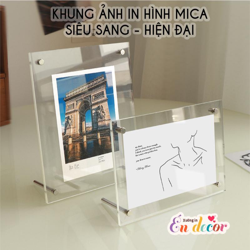 Khung ảnh nhiều kích cỡ 10x15, 13x18, 15x21 Mica Trong Suốt, Văn Phòng Để Bàn Sang Trọng, Đẹp mọi góc nhìn, Hỗ trợ in ảnh theo yêu cầu. 2