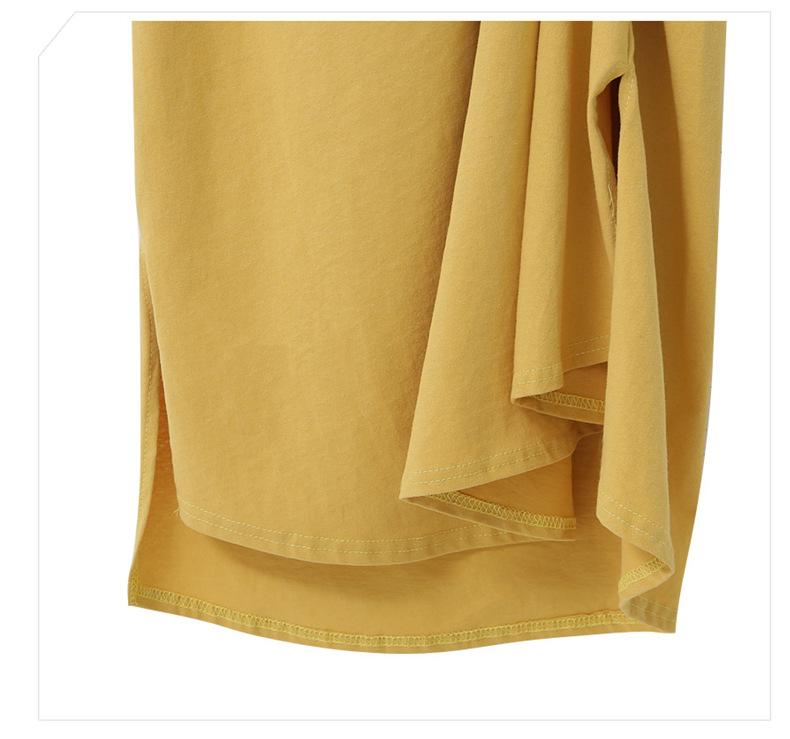 Product Introduction of Women's Short-Sleeved T-shirt 2024 Summer New Korean Style plus Size Women's Loose Slim Overknee Long T-shirt Skirt Top Clothes✨0831✨ 13