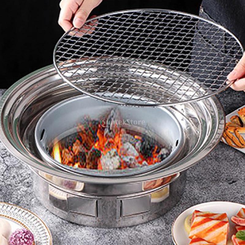 Product Introduction of Korean Charcoal Barbecue Grill Household Korean BBQ Grill Non-Stick For Home Kitchen Outdoor Garden Barbecue Stove 26