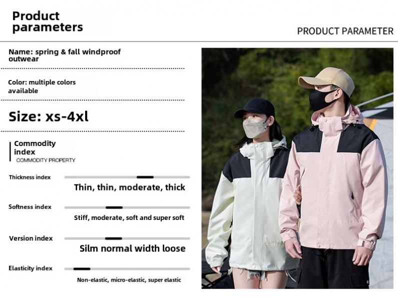 Product Introduction of Trendy Unisex Outdoor Jacket for Couples jaket gorpcore carumby drizzle Fashion Menswear Shell Coats Stylish Tops Lingerie Hoodie Longsleeve 8