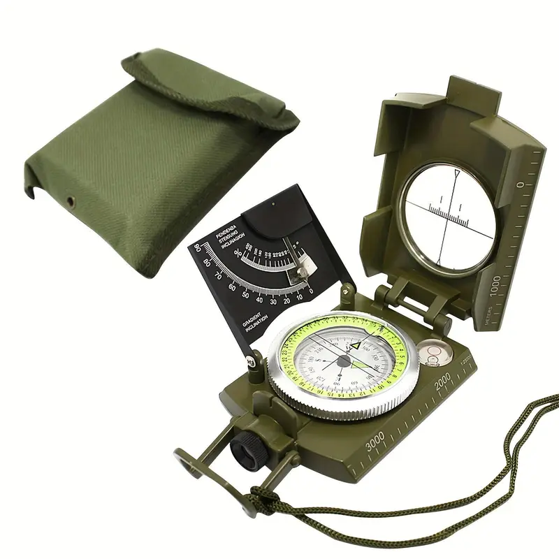 Waterproof Compass, Lightweight & Durable Compass with Night Light System Design, Outdoor Compass for Hiking, Camping, Scouting, Geology & Boating 0