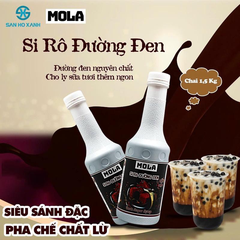 Siro Đường Đen - Mola Chai 1,5kg - Đậm đặc 