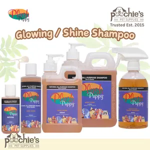 [Poochies Supplies] Plush Puppy Shampoo - Natural All Purpose Shampoo With Henna