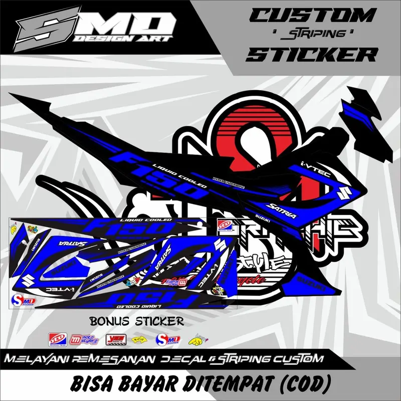 STRIPING VARIASI MOTOR SATRIA FU FACELIFT F150 Glosy Motorcycle 0