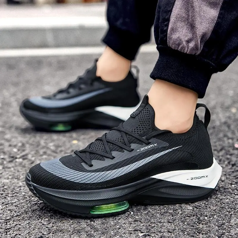 Kasut Larian Sukan Lelaki, Air Zoom, Saiz 36-46, Kasut Lari Kasual dan Bernafas, Sneakers Popular, Stok Sedia