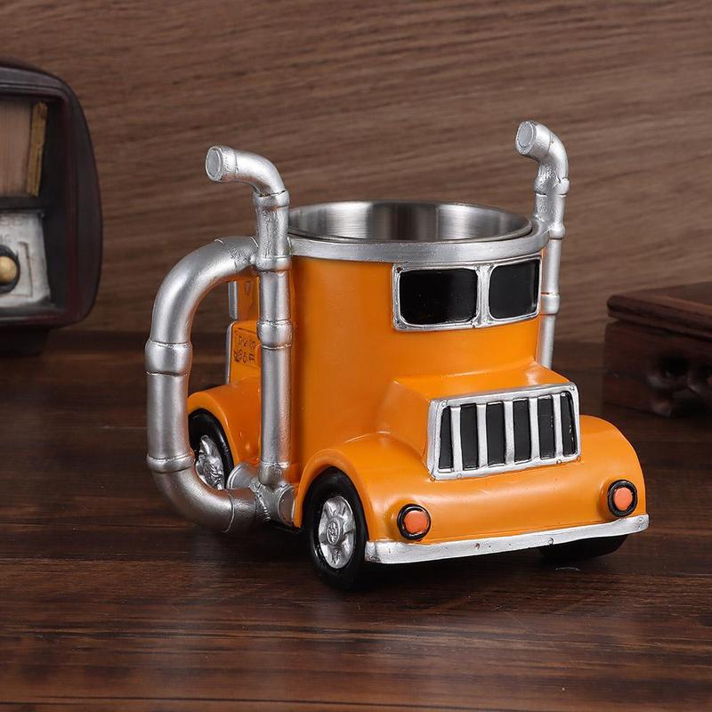 Product Introduction of New Durable Truck Coffee Mug Semi Truck 11 Ounces Coffee Cup Handcrafted Semi-trailer Shaped Semi-Truck Coffee Mugs For Men 18