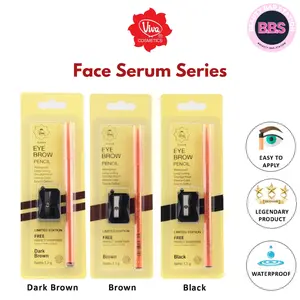 VIVA Queen Eye Brow Eyebrow Pencil 1.3 gram | Pensil Alis | Waterproof Smudgeproof Transferproof
