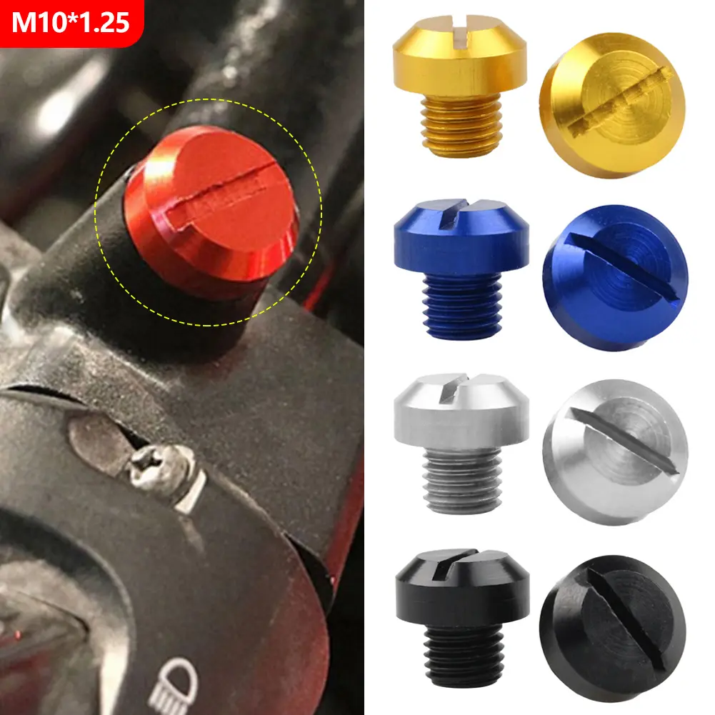 2Pcs Mototcycle M10*1.25 Mirror Hole Plug Screw For Suzuki Moto Accessories Mirror Hole Screws #436101
