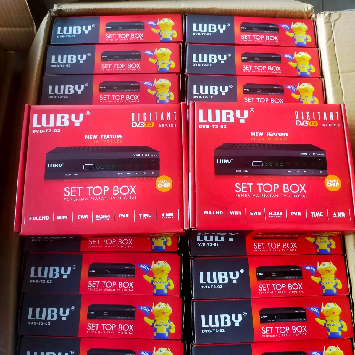 STB set top box Luby T2-02 DVB-T2 Garansi Pabrik Garansi Pabrik