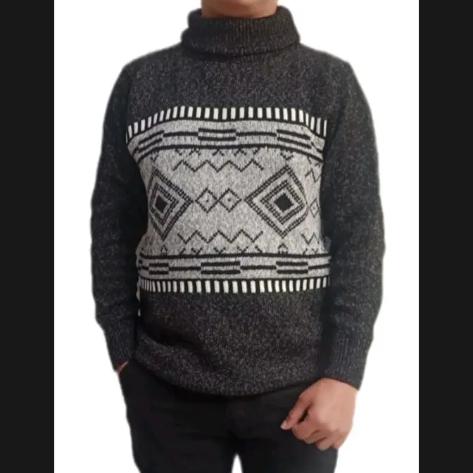 Sweater cowok cewek kerah tinggi