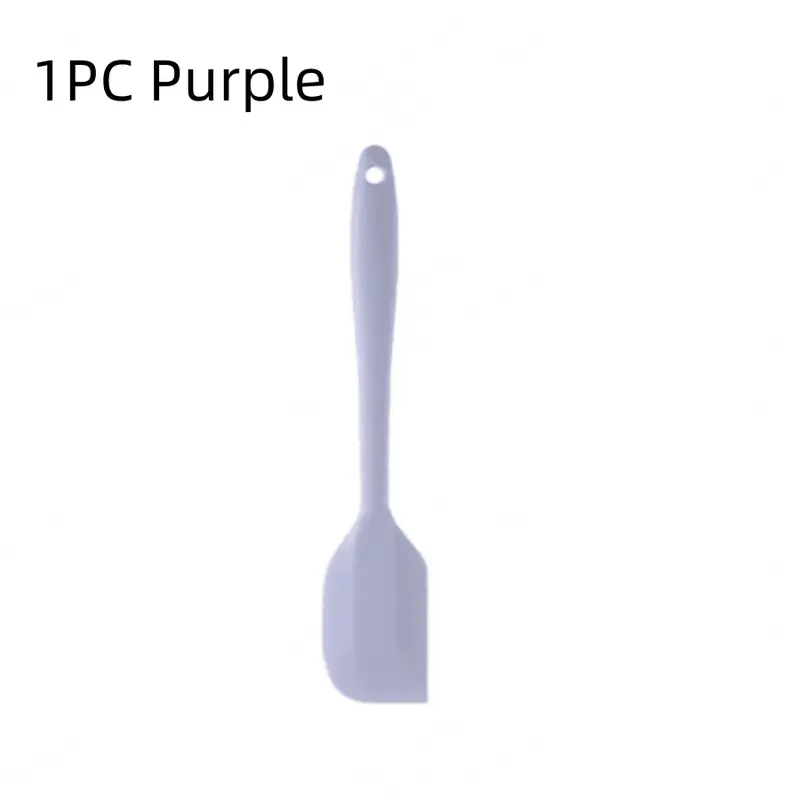 #KUP 4pcs/1pc Silicone Spatula For Cream, Jam And Butter, Easy To Clean, Suitable For Home, Restaurant, Dessert Shop, Baking Kitchen Tool Set 8