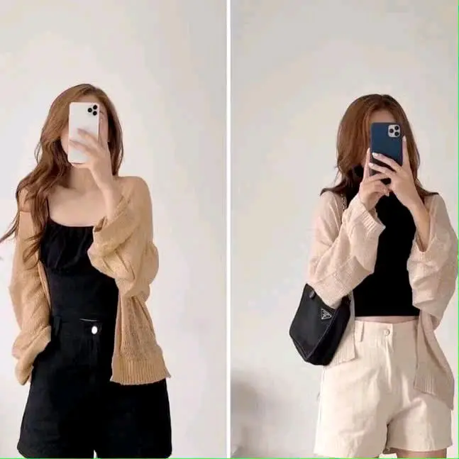Áo Khoác Cadigan Mỏng Phong Cách Hàn - Áo cadigan Mỏng Nhẹ Hàng QC 2