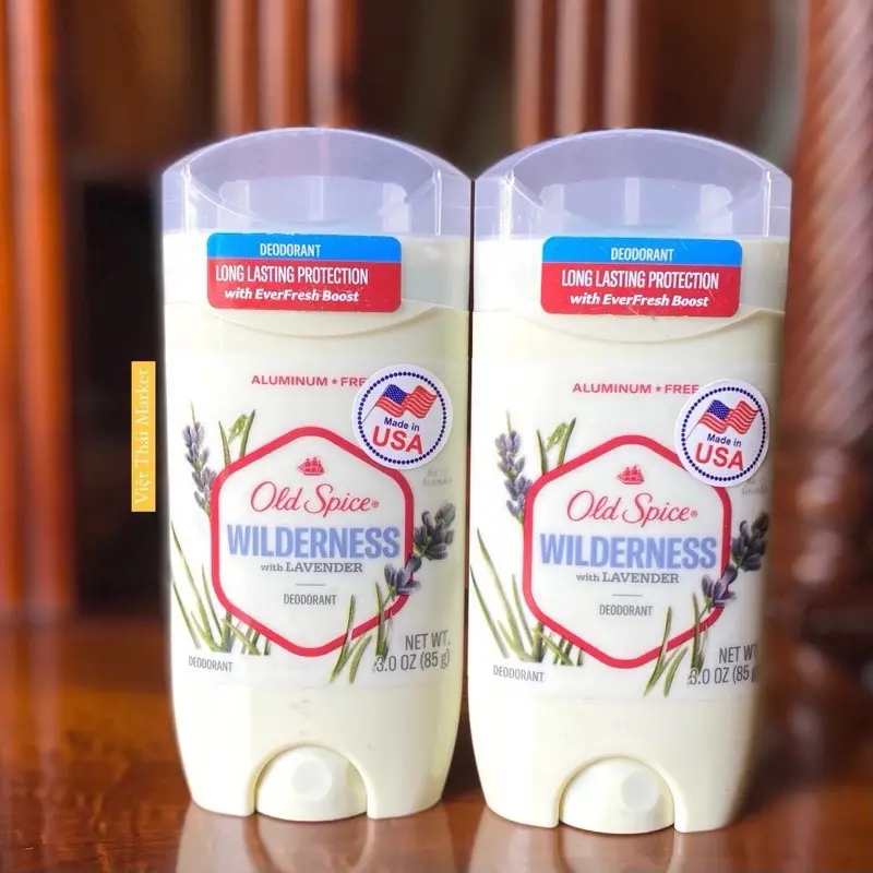 [Chính hãng Mỹ] Lăn Khử Mùi Dạng Sáp Xanh Old Spice Wilderness Hoa Lavender Cho Nữ Ngăn Mồ Hôi Thơm Ngọt Dễ Chịu 85G