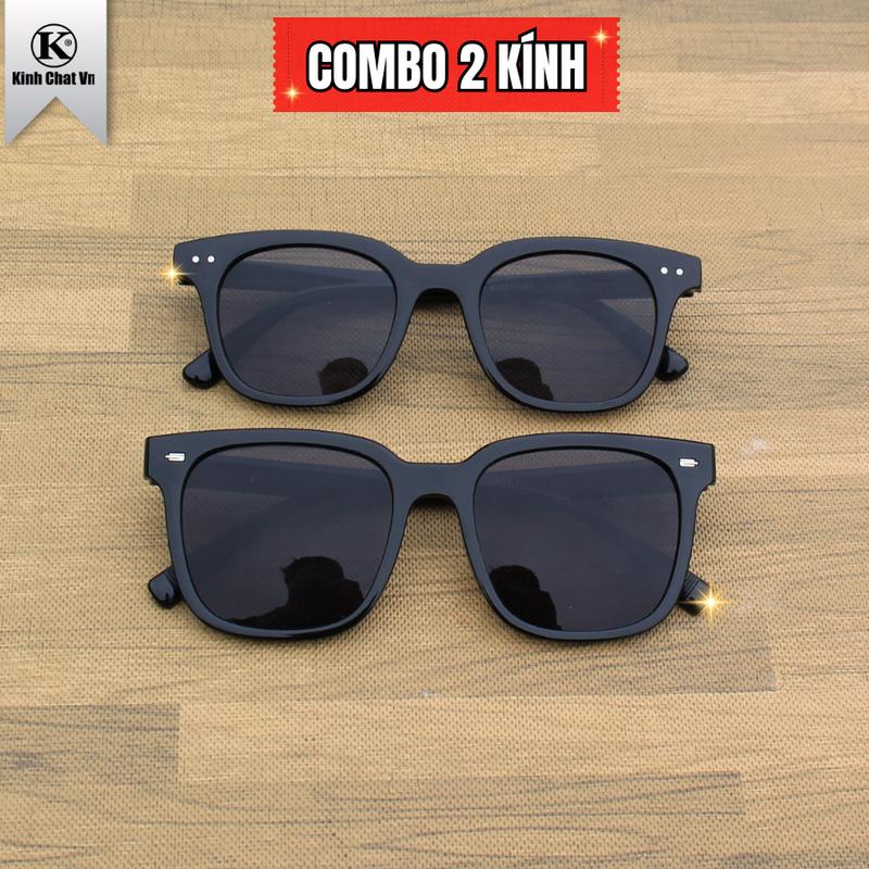  Kính Chat Vu Cặp Đôi Kính Mát Đen Classic Gọng Vuông Unisex Chống UV400 Chống Chói PG46 Thời Trang Nam Nữ Hot Trend Sang Trọng Cao Cấp 