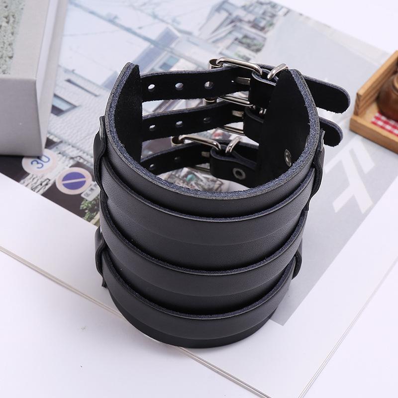 Product Introduction of Vòng Tay Da Bò, Phong Cách Punk Châu Âu Và Mỹ Mới, Cỡ Lớn Và Cá Nhân Hóa, Vòng Tay Xe Máy, Da Rộng, Vòng Tay Nam, Phụ Kiện Bán Chạy Xuyên Biên Giới 37
