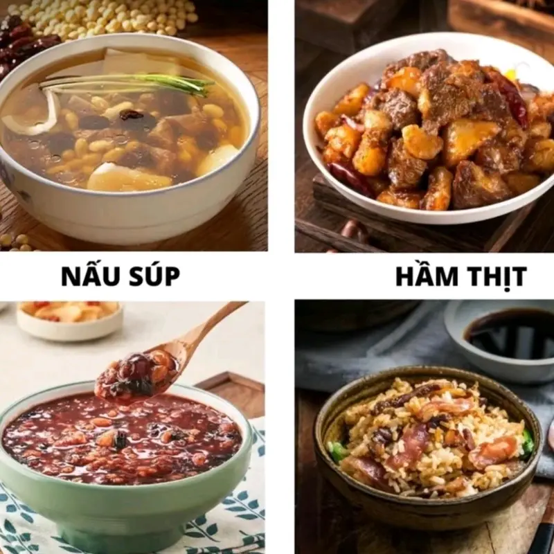 Nồi Cơm Điện Mini Chống Dính CHIGO Chính Hãng, Nấu Hầm Súp Cháo Đa Năng Nấu Cơm Cooker 4