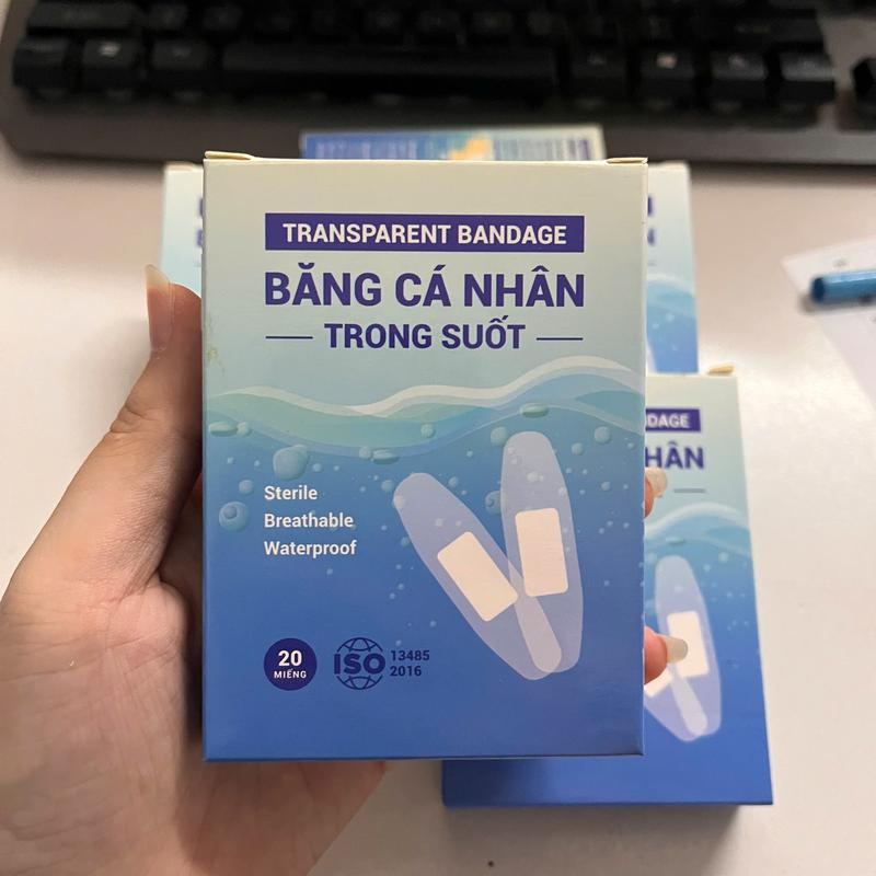 BĂNG CÁ NHÂN TRONG SUỐT 20 MIẾNG / HỘP GIÚP CHĂM SÓC VẾT THƯƠNG