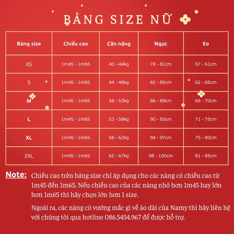 Product Introduction of Áo Dài Cách Tân 4 Tà Vải Tơ Crepe Vân Hoa Màu Hồng Cổ V Cao 2cm Tay Loe Sang Chảnh NAMY AD1024 0