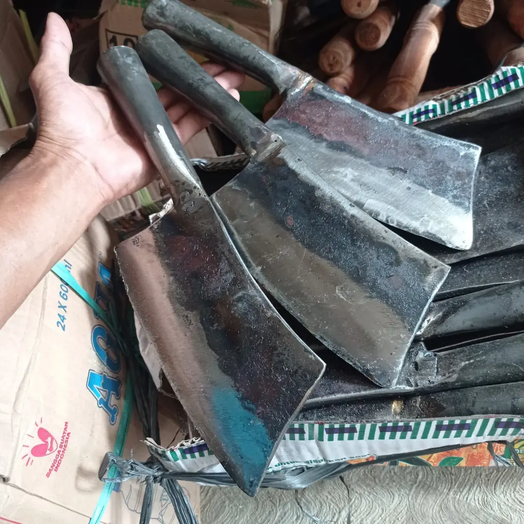 Pisau Daging Baja Per KUALITAS PREMIUM SUPER TEBAL GAGANG BESI DAN KAYU