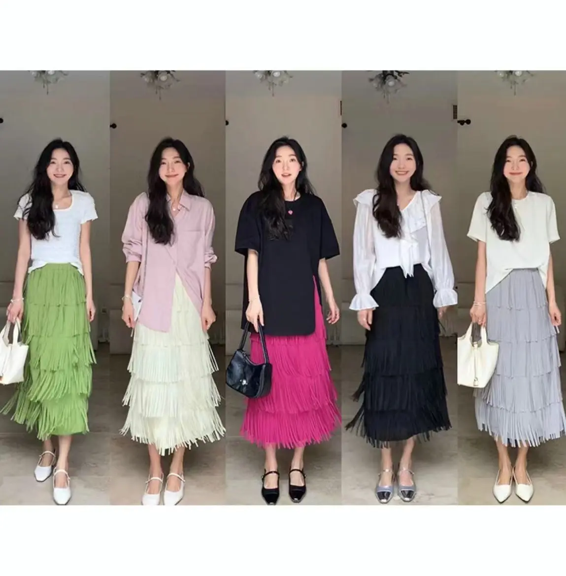 Rok Berpohon Premium Rok Tanggung Rok A-line Pinggang Tingg rok korean style rok plisket premium rok span hitam