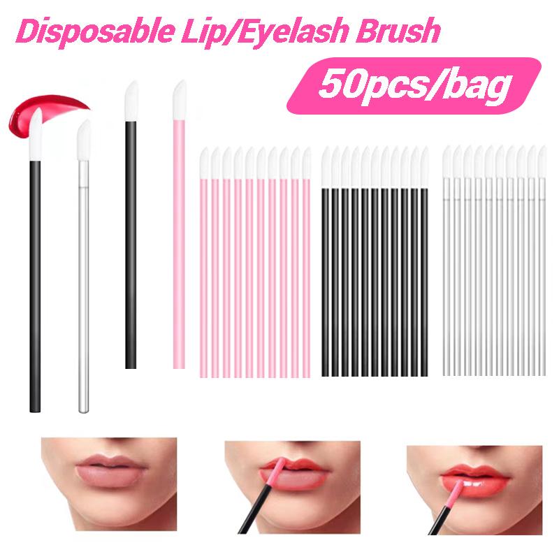 Product Introduction of 150pcs Disposable Lip Brush Eyelash Extension Brush Lipstick Wands Applicator Makeup Cleaner Tool Eyebrow Cleaning Brush 0