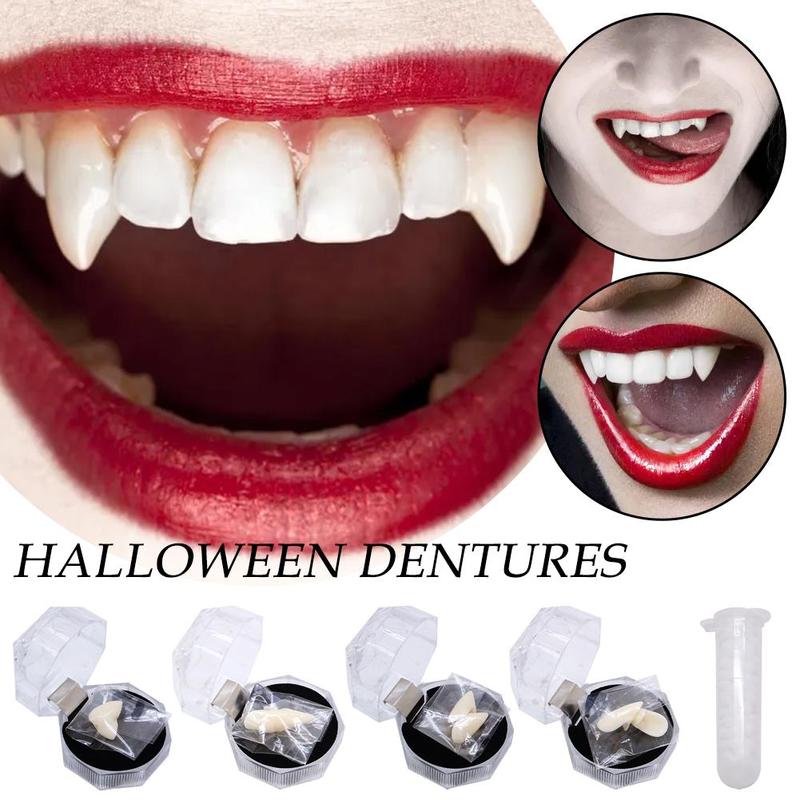 Product Introduction of Bloodcurdling Vampire Werewolves Fangs Fake Dentures Teeth Costume Halloween Fad New Party Tricky Props 13