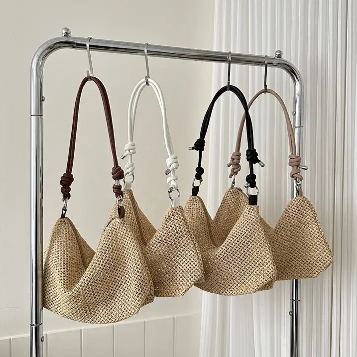 Tas Slempang Wanita Rajut Shoulder Bag Woven Straw-TW251