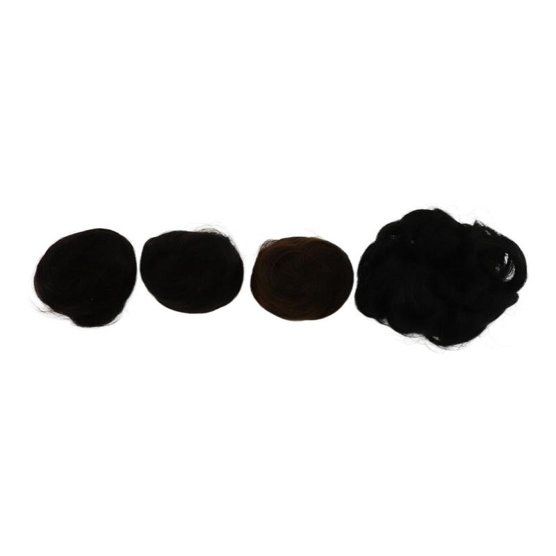 Búi Tóc Kẹp, Ngắn, Đen Và Nâu Tự Nhiên, Búi Tóc Donut Búi Tóc Kiểu Xếp Nếp Búi Tóc Vuốt, Tóc Giả Tóc Nối, Búi Tóc 7