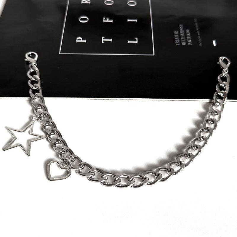 Dây Chuyền Giày Charm Ngôi Sao Trái Tim Rỗng Phụ Kiện Giày Y2k, 1 Chiếc, Thích Hợp Cho Bốt, Giày Vải, Đồ Trang Trí Khóa, Thời Trang 6
