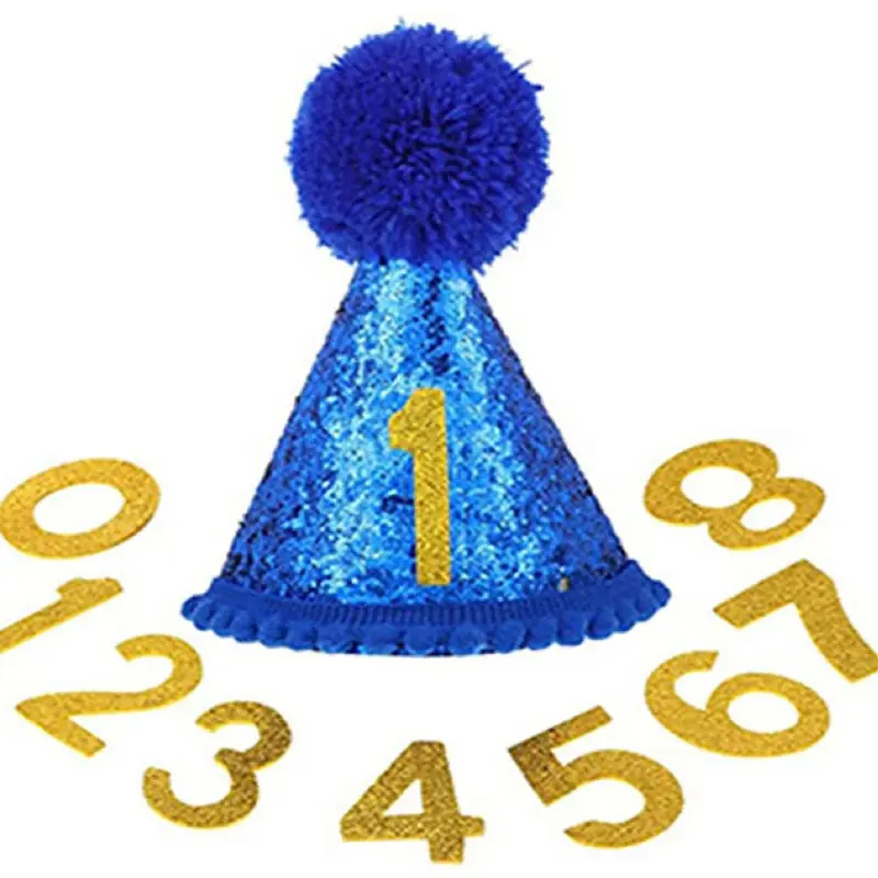 Dog Birthday Party Supplies, 1 Set Dog Birthday Hat & Bow Tie & Number & Bandana Set, Pet Birthday Party Decoration, Costume 5