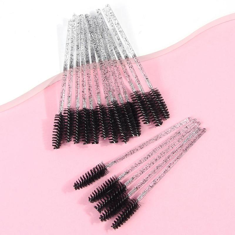 Product Introduction of MAANGE Disposable Eyelash Brush, Summer Makeup, 20pcs Portable Eyelash Spoolie Brush, Makeup Tool for Women Girls Outdoor Travel, Pink Black Clear To Choose 17