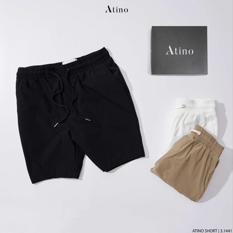 Quần Short Nam Trơn Vải Gió ATINO L.3.1441 Menswear Quần Lửng