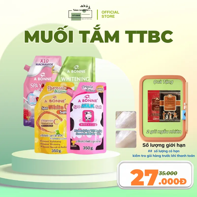 Muối Tắm Tẩy Tế Bào Chết A Bonné (350g) Kính chất tốt