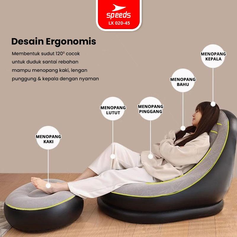 SPEEDS Sofa Angin Beanbag Squishy Jumbo Inflatable Sofa Aestetik ...