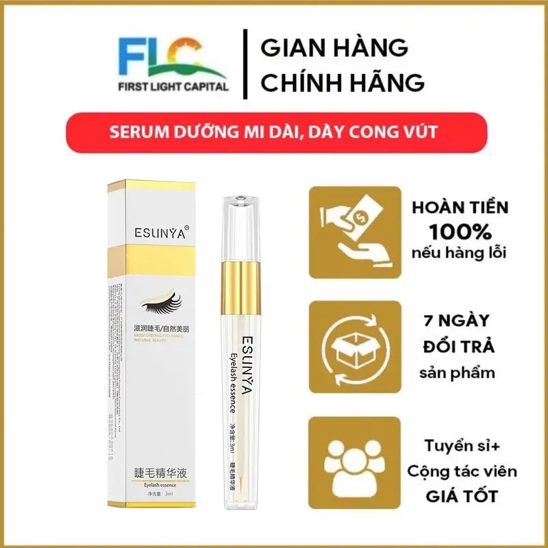 Serum Làm Dài Lông Mi, Esunya, Giúp Nuôi Dưỡng Sâu, Giúp Lông Mi Dài Và Mỏng Nữ Trang Điểm Mascara Women Cosmetic Mỹ Phẩm 0