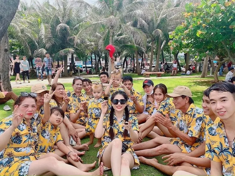 [Xưởng Xả Kho] Bộ Sơ Mi Đi Biển Họa Tiết  Nổi Bật  - Sơ Mi Hoa Lá - Sơ Mi Du Lịch - Áo Nhóm Team Building- Đủ Size Nam Nữ- - Kate Voi Top Women 6