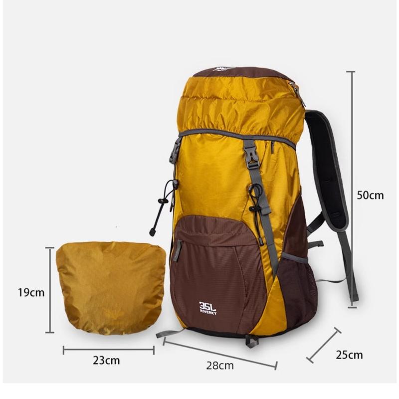 35L outdoor foldable large capacity mountaineering bag lightweight hiking backpack 6