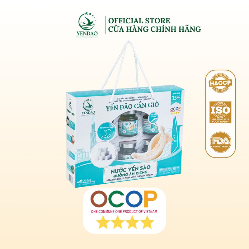 YẾN HŨ ĐƯỜNG ĂN KIÊNG - Hộp 6 Hũ - YẾN ĐẢO CẦN GIỜ ( Sản Phẩm Bán Chạy ) 1