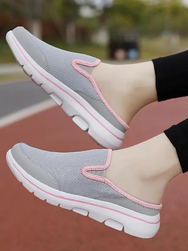 Women's Mesh Breathable Lightweight Sneakers, Casual Comfortable Sports Running Shoes, All-match Round Toe Shoes for Daily Wear 8