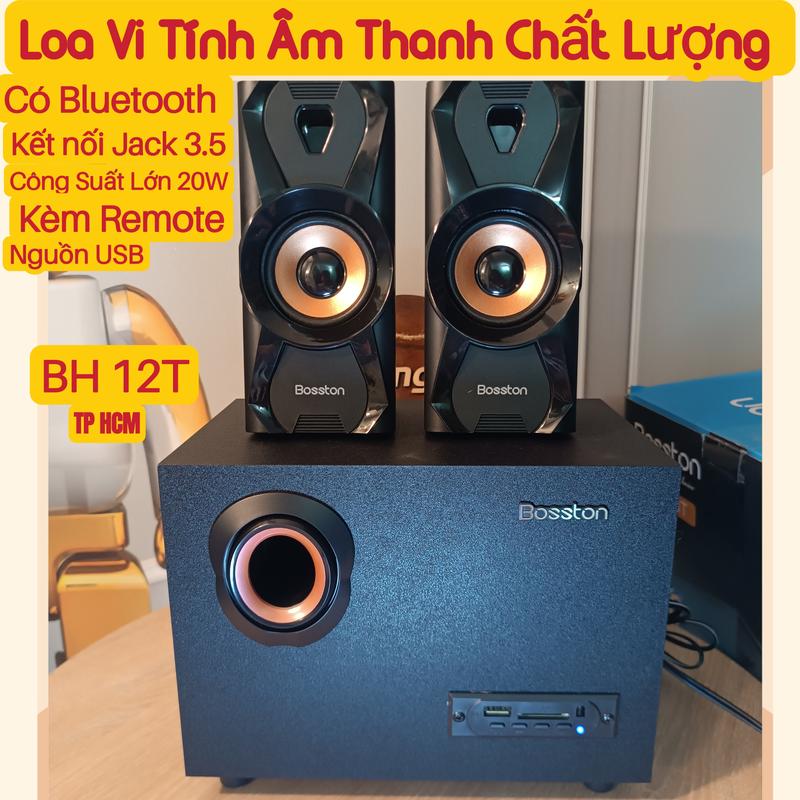 Loa Vi Tính Bluetooth Boston T3500 Cao Cấp, APP E011, E012 Cao cấp nguồn USB 5V, có kết nối jack 3.5 Công Suất : 20W Kết nối điện thoại, máy tính, iPad, smart TV...BH 12 tháng