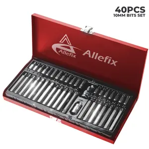 ALLEFIX Mata Kunci L Bintang  Bit Star Hex Spline Set 40pcs 10mm Bits Set-F-4401C/B
